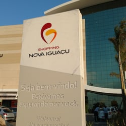 Shopping Nova Iguaçu - Totem Shopping Nova Iguaçu de boas vindas.