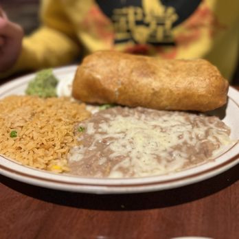 Amigo's Restaurant - Chicken Chimichanga.  Really good!  Great value! - Mexican Near Me - Pasadena, California