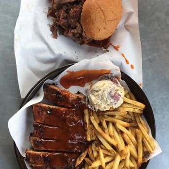 Phil's BBQ - Pulled pork sandwich and the half rib dinner - Barbeque Near Me - Santee, California Phil's BBQ - Pulled pork sandwich and the half rib dinner - Barbeque Near Me - Santee, California