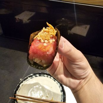 Wabi Nori - Toro with Oshinko - Sushi Bars Near Me - Flushing, New York Wabi Nori - Toro with Oshinko - Sushi Bars Near Me - Flushing, New York