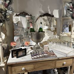 Curated by Hope Fallin Color & Design - They had some sparkling wine when I was there. Everything is so pretty!