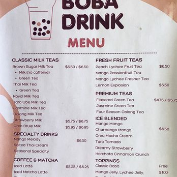 Boba Friend - Menu (March 8, 2026) - Bubble Tea Near Me - Monrovia, California Boba Friend - Menu (March 8, 2026) - Bubble Tea Near Me - Monrovia, California
