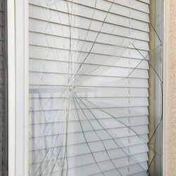 Galaxy Glass and Mirrors - Initial damage
