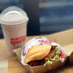 Roaming Rooster - Mild Chicken Sandwich with oreo milkshake