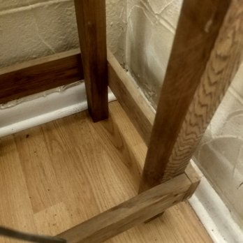 Riverboat Inn and Suites - Looks like bed bug spots under bedside table and several small spiders - Hotels Near Me - Madison, Indiana