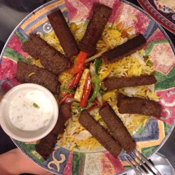 Cafe Paprika - Gyro kabob platter. YUM. - Moroccan Near Me - Aurora, Colorado