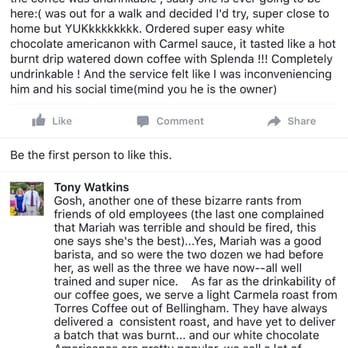 Hollywood Coffee - a screenshot of a text message - Coffee & Tea Near Me - Mount Vernon, Washington