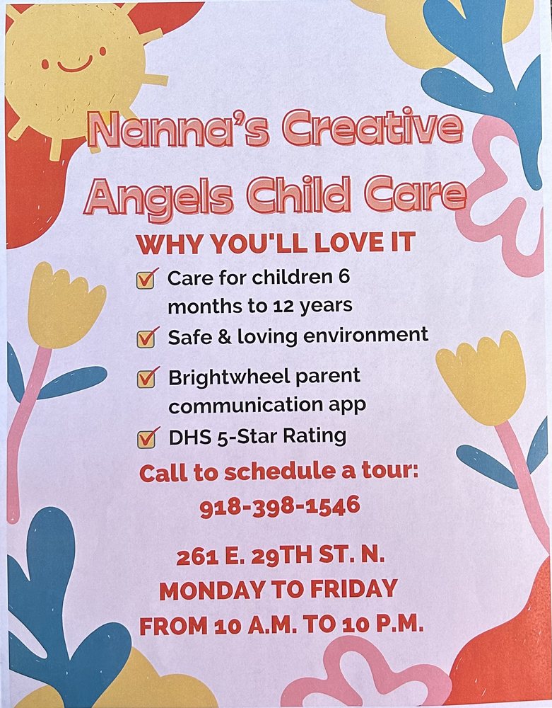 Nanna’s Creative Angels Childcare - childcare center in Tulsa, OK