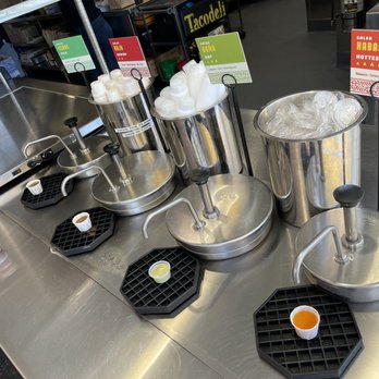 Tacodeli - Try all their sauces because each one rocks in its own way! - Mexican Near Me - Plano, Texas