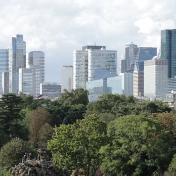 Fondation Louis Vuitton - view of La Defense business district from the roof terrace - Art Galleries Near Me - Paris, 75 Fondation Louis Vuitton - view of La Defense business district from the roof terrace - Art Galleries Near Me - Paris, 75