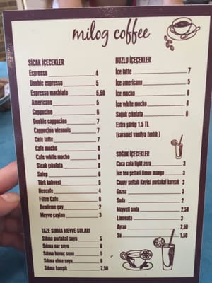 Menu photo 1 Milog Coffee Istanbul, 34