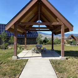 Covered picnic tables