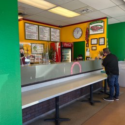 a man at the counter