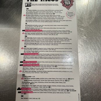 Velvet Taco - Menu - New American Near Me - Dallas, Texas Velvet Taco - Menu - New American Near Me - Dallas, Texas