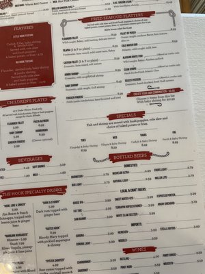 Menu photo 1 Hook Seafood & Oyster House Anderson, SC Menu photo 1 Hook Seafood & Oyster House Anderson, SC