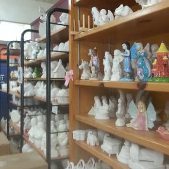 Colour Cafe - pottery selection at Color Me Mine - Art Galleries Near Me - Calgary, Alberta