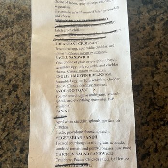 Navah Coffee House - Menu things crossed off - Coffee & Tea Near Me - Westminster, Colorado Navah Coffee House - Menu things crossed off - Coffee & Tea Near Me - Westminster, Colorado