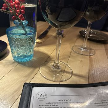 Triana - Enjoying a lovely dinner with Spanish Rioja - Tapas/Small Plates Near Me - Albuquerque, New Mexico
