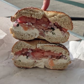 Barrier Island Bagels - Jersey Morning on a Rosemary Bagel - Breakfast & Brunch Near Me - Kitty Hawk, North Carolina Barrier Island Bagels - Jersey Morning on a Rosemary Bagel - Breakfast & Brunch Near Me - Kitty Hawk, North Carolina