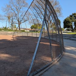 Chaparral Park - Backstop for the softball field