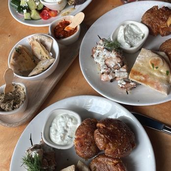 Lola - Washington chicken kebab, yogurt, dill - Greek Near Me - Seattle, Washington Lola - Washington chicken kebab, yogurt, dill - Greek Near Me - Seattle, Washington