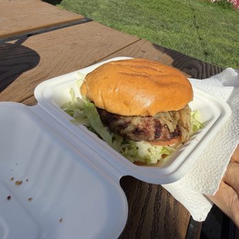 Smokehouse - Hamburger with grilled onion - Fast Food Near Me - Berkeley, California