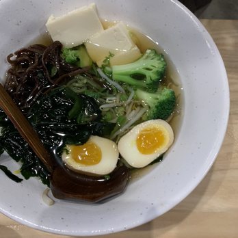Tenji Ramen - Vegetable Ramen with added egg and Woodear mushrooms - Ramen Near Me - Murrieta, California Tenji Ramen - Vegetable Ramen with added egg and Woodear mushrooms - Ramen Near Me - Murrieta, California