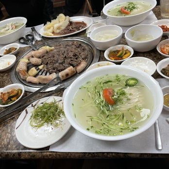 The Corner Place Restaurant - Combo B and D O N G  C H I  M I  G O O K  S O O (동 치 미 국 수) - Korean Near Me - Los Angeles, California