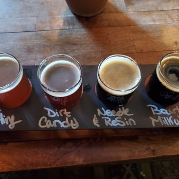 The Good Wolf Brewing Company - Flight of beer, your choice of 4 - Brewpubs Near Me - Truckee, California The Good Wolf Brewing Company - Flight of beer, your choice of 4 - Brewpubs Near Me - Truckee, California