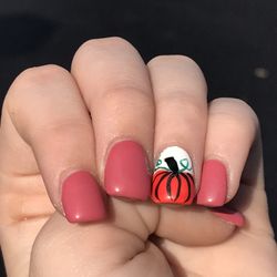 Real Nails - Pumpkin Acrylic