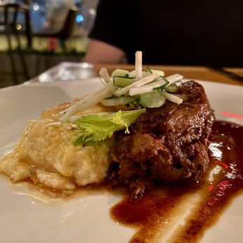 Native - Pork cheek with potato gratin. So yummy. - New American Near Me - Honesdale, Pennsylvania Native - Pork cheek with potato gratin. So yummy. - New American Near Me - Honesdale, Pennsylvania