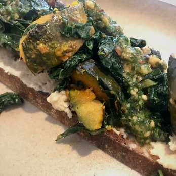 Mae + Harvey - Pumpkin, cavolo nero, butter bean purée, and hazelnut gremolata on toasted sourdough. - Cafes Near Me - London, XGL