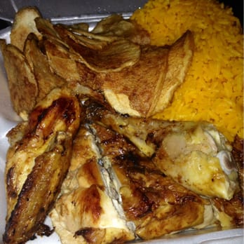 Algarve Restaurant - 1/2 Chicken w/ Yellow Rice & Spanish Chips - Portuguese Near Me - Elizabeth, New Jersey Algarve Restaurant - 1/2 Chicken w/ Yellow Rice & Spanish Chips - Portuguese Near Me - Elizabeth, New Jersey