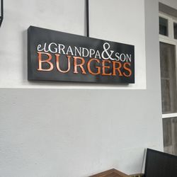 El Grandpa & Son Burgers - Signage.