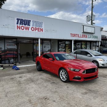 True Tire - New rear wheel set up has this Mustang looking good - Tires Near Me - Houston, Texas True Tire - New rear wheel set up has this Mustang looking good - Tires Near Me - Houston, Texas