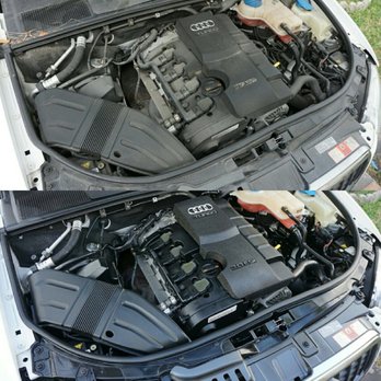 High End Detail - Before and After he degreased my engine! - Auto Detailing Near Me - Miami, Florida