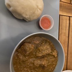 Didi Pa - Banku w/ kinda meat-ocra soup