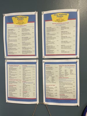 Menu photo 1 The Blue Highway Cafe Haddam, CT Menu photo 1 The Blue Highway Cafe Haddam, CT