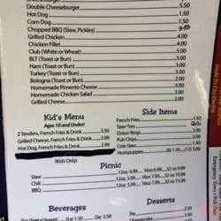 Sigmon’s Grill - Sigman's Grill menu 2015
