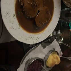 Zum Storch am Dom - Rheinischer Sauerbraten mit apfelrothkohl and red cabbage - the red cabbage is AMAZING