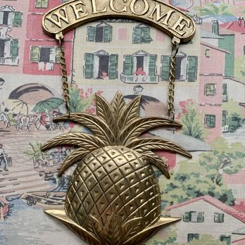 Chez What - neat brass pineapple holder - Antiques Near Me - Valdosta, Georgia