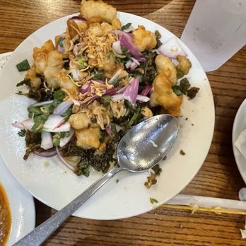 Ruan Thai - Watercrest and seafood appetizer - Thai Near Me - Wheaton, Maryland
