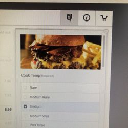 Athens Pizza & Family Restaurant - The picture from the menu shows 2 burger patties.