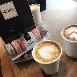 donna's macarons - Donna's Macarons pair perfect with Portland's favorites Heart Coffee's cappuccino!