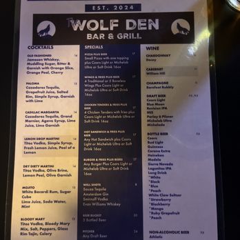 The Wolf Den Bar and Grill - Bars Near Me - Reno, Nevada