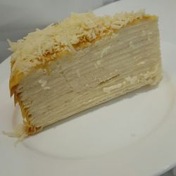 Paper Moon Cafe - Queso de bola crepe cake. My favorite! Sooo good!