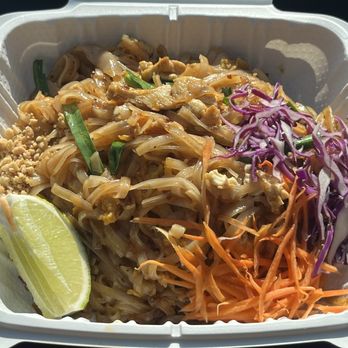 Thai Villa Restaurant - Pad Thai with chicken, and no bean sprouts, to-go - Thai Near Me - Lakewood, California Thai Villa Restaurant - Pad Thai with chicken, and no bean sprouts, to-go - Thai Near Me - Lakewood, California