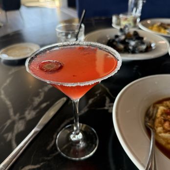 Torch - Strawberry Lemon Drop with Tito's - New American Near Me - Midlothian, Virginia Torch - Strawberry Lemon Drop with Tito's - New American Near Me - Midlothian, Virginia