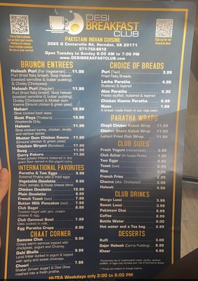 Menu photo 4 Desi Breakfast Club Herndon, VA Menu photo 4 Desi Breakfast Club Herndon, VA