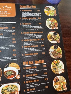 Menu photo 3 Pho K Plus Ontario, CA